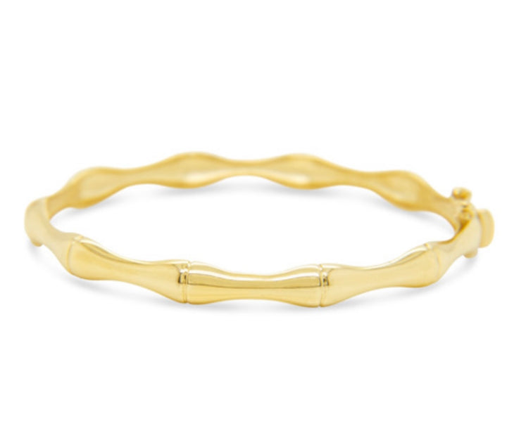 14K Bones Bangle