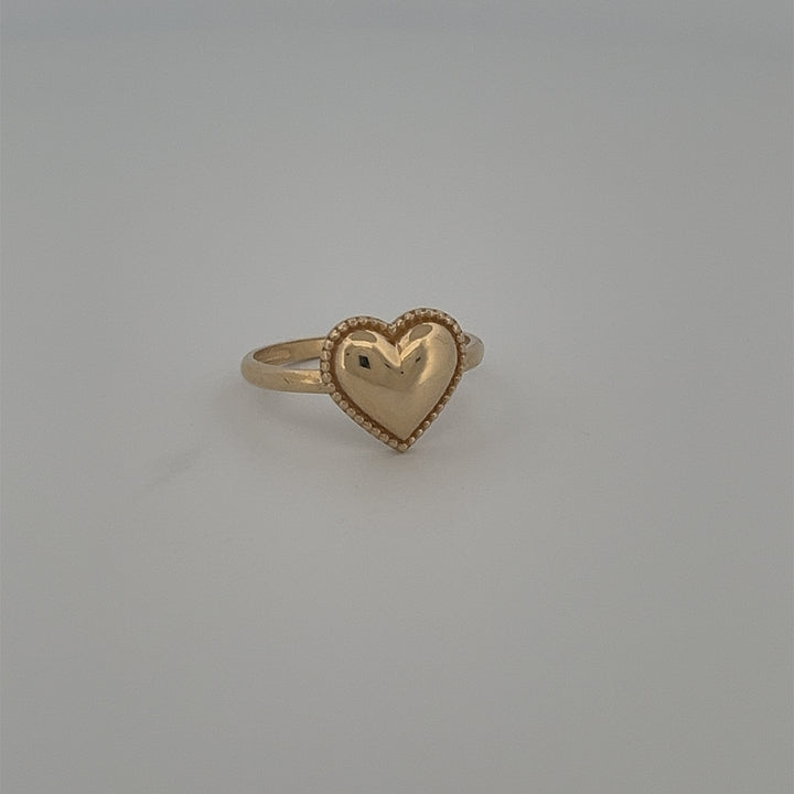 14K Plain Corazon Ring