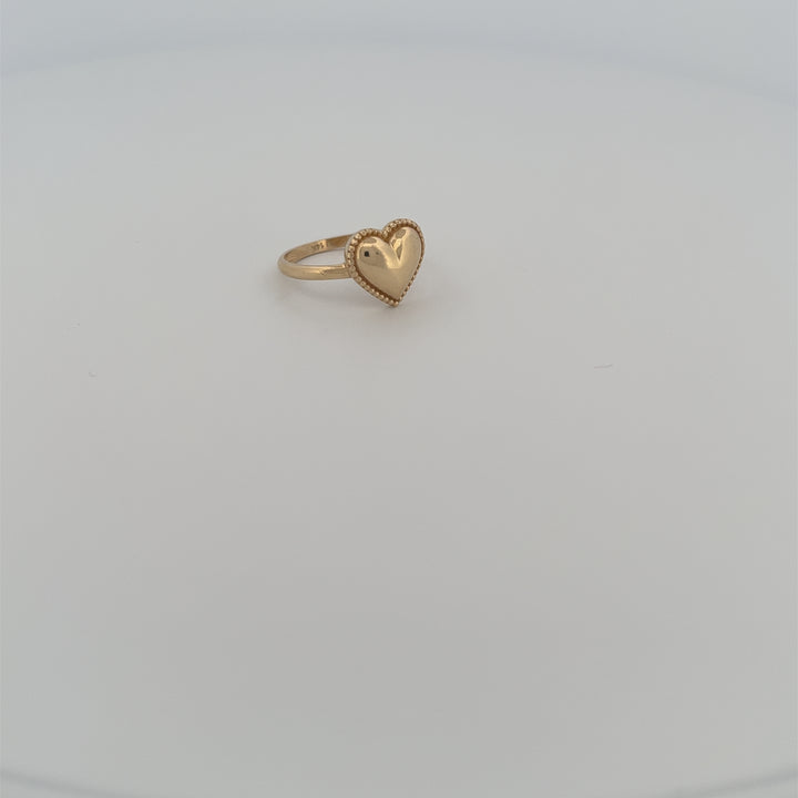 14K Plain Corazon Ring