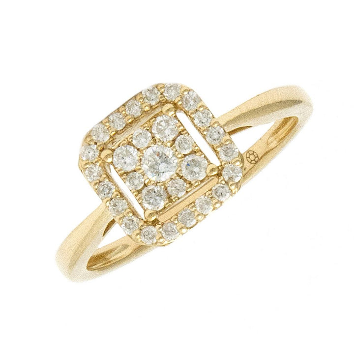 14k Gold Round Prong Diamond Ring