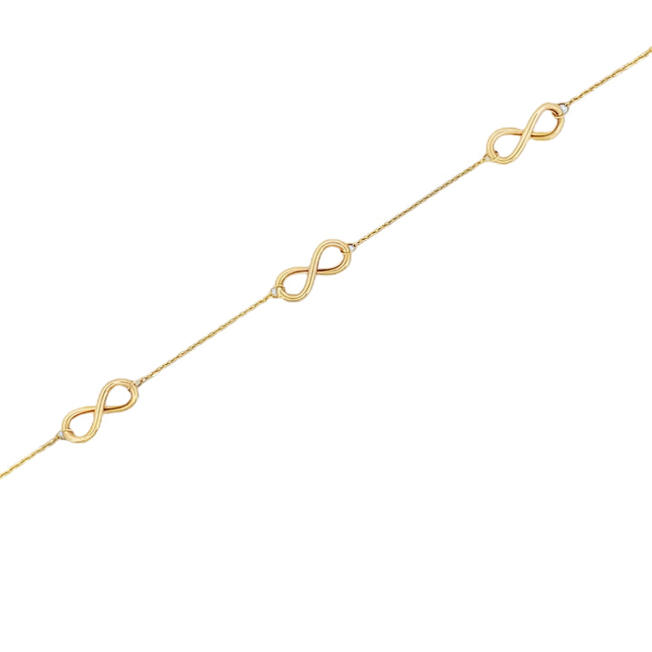 14K Infinity Fine Bracelet