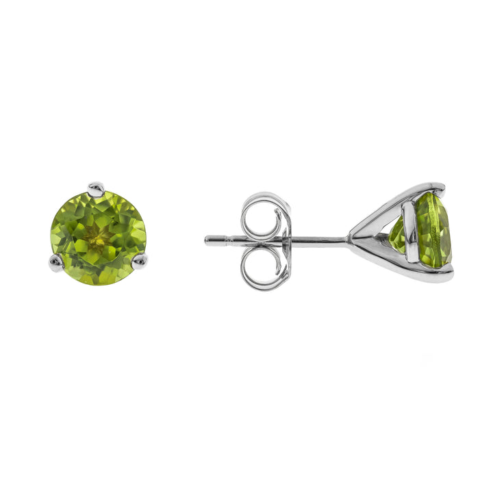 14K Studs Earrings (Aquamarine, Ruby, Citrine , Peridot, Garnet