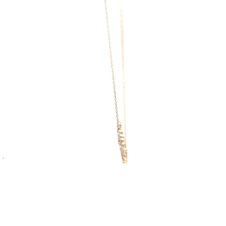 14K Diamond Date Necklace