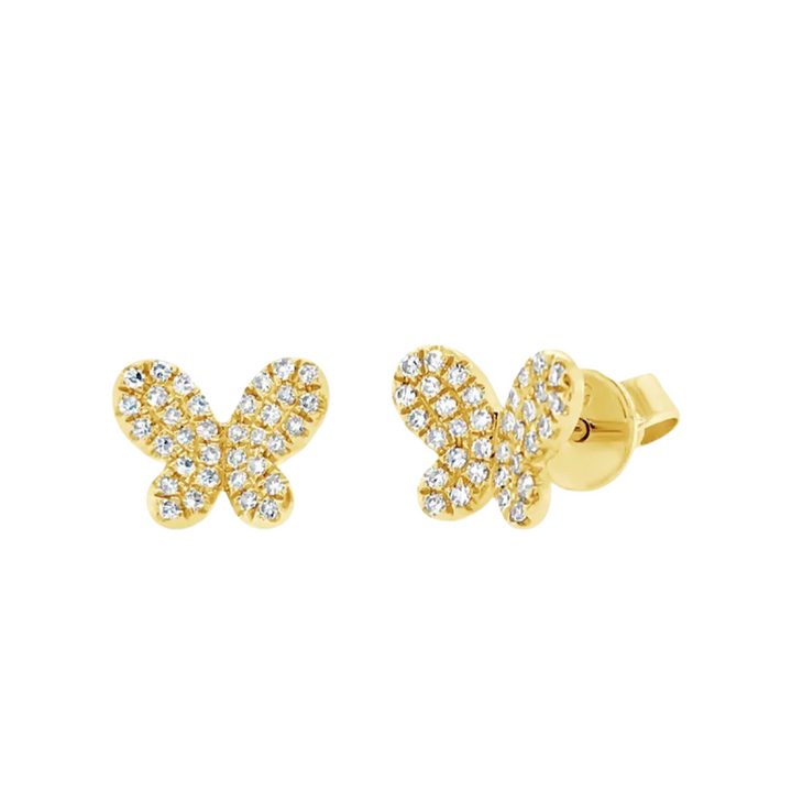 Diamond Butterfly Earrings