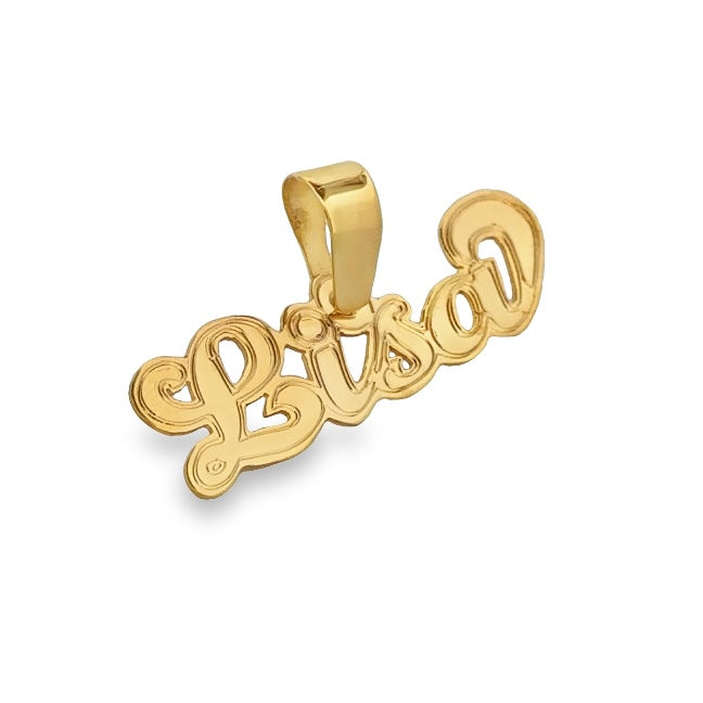 Custom Name Pendant 14K ms-1 campana