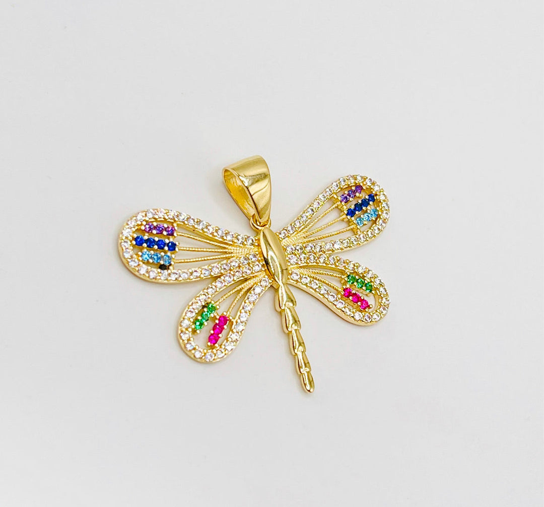 Libélula de colores Pendant