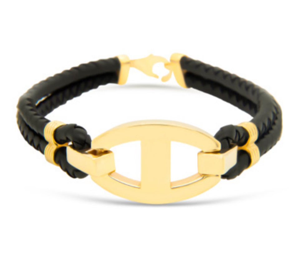 14K Gold Mens Bracelet