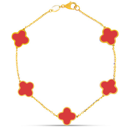 14k Gold Coral Bracelet