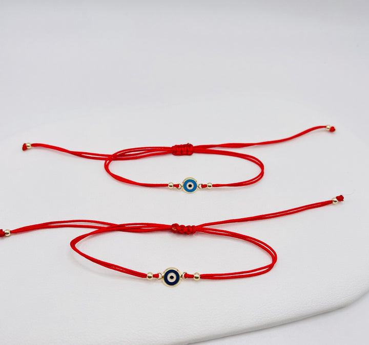 Evil Eyes Red Bracelet Ojito Azul