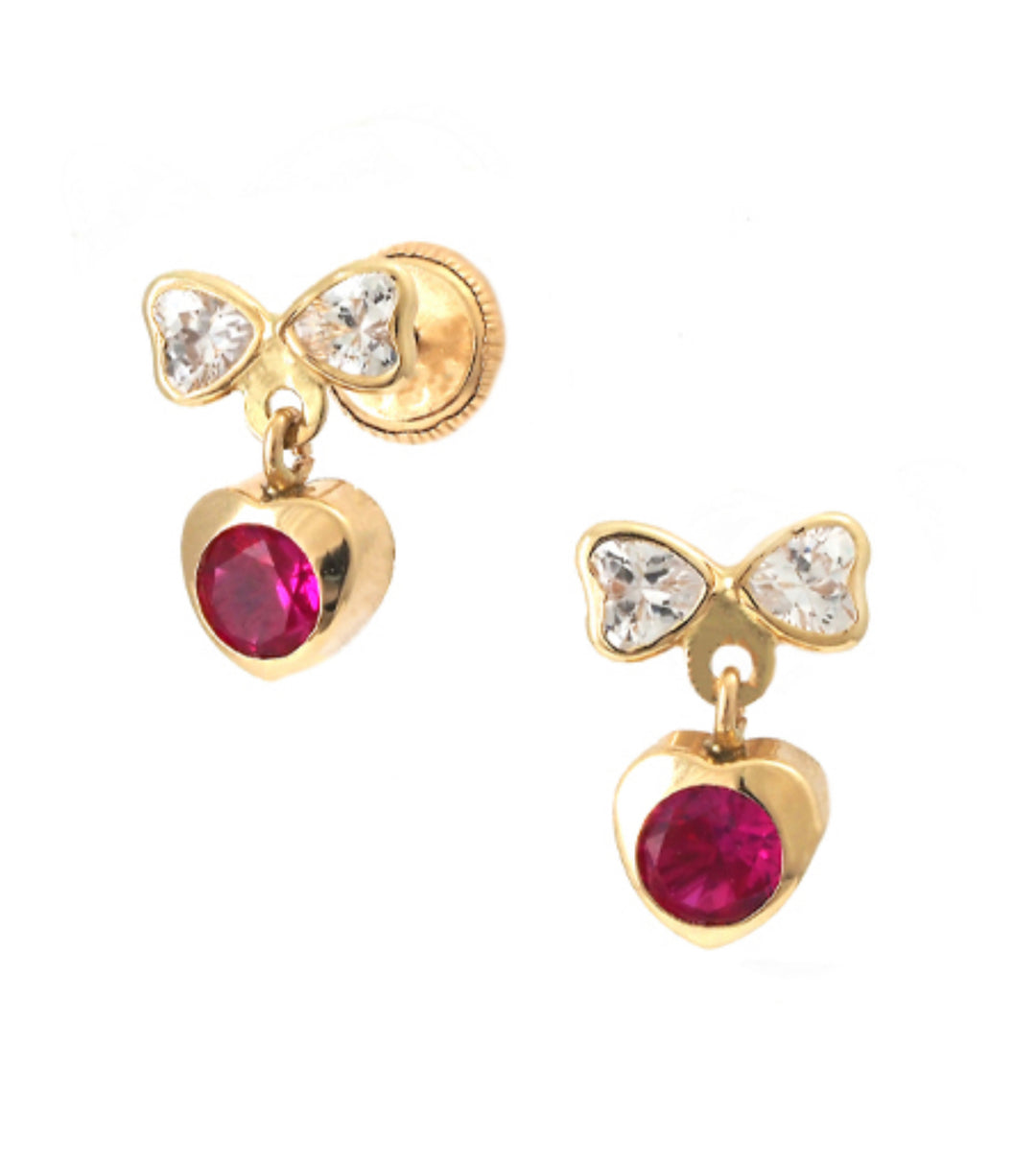 14k Gold Earrings screw back