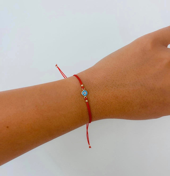 Evil Eyes Red Bracelet Ojito Azul